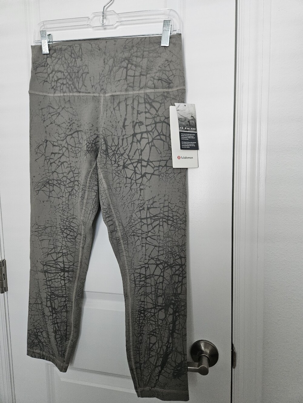 lululemon athletica Women's Gray Patterned Align Crop Leggings